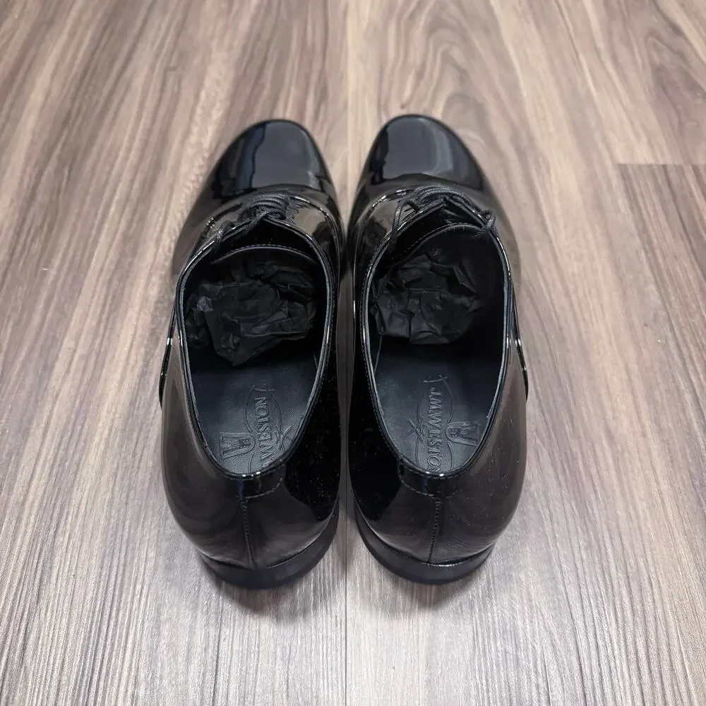 J.M. Weston Black Patent Leather Oxford Shoes w/ Box UK 7